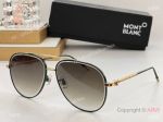 Buy Copy Montblanc Oval Sunglasses MB3028S with Gold Coloured Metal Frame